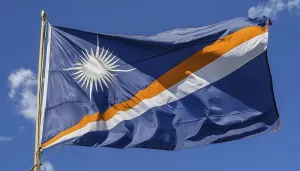Pacific Island Flags Prints: The flag of the Marshall Islands