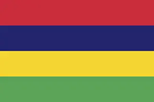 Mauritius Flag Prints: Flag of Mauritius, Vector illustration