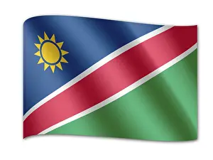 Namibia Flag Prints: Flag of Namibia