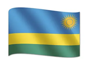 African National Colors Prints: Flag of Rwanda