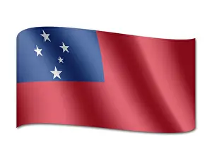 Prints of Flag of Samoa Samoa Prints: Samoa Flag Print