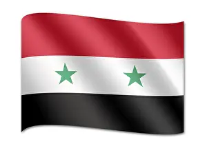 Graphic National Symbols Prints: Flag of Syria