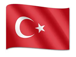 Computer Graphic Flag Prints: Flag of Turkey