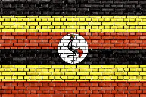 Prints of Flag of Uganda painted on brick wall Related Prints: Flag of Uganda Painted Print on Brick Wall