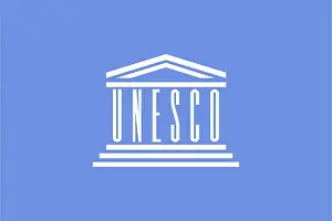 No People Flag Design Prints: Flag of UNESCO, Vector illustration