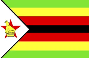 Prints of Flag of Zimbabwe Related Prints: Flag of Zimbabwe Print