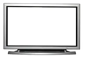 White Studio Backdrop Prints: Flat screen TV