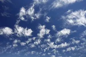 Cirrocumulus Cloud Formations Prints: Fleecy clouds over the Pacific Ocean