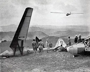 Hesse Germany Landscape Photo Prints: Flight operation in the Rhon