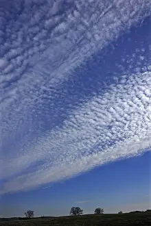 Cirrocumulus Clouds Germany Prints: Fluffy clouds or cirrocumulus clouds