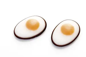 Close Up Egg View Prints: Fondant fried eggs