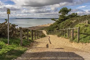 Prints of The footpath to Highcliffe Beach, Dorset, England, UK Dorset And East Devon Coast Prints: The Footpath to Highcliffe Beach Print, Dorset, England