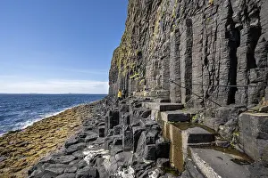 Northern Europe Rock Formations Prints: Footpath with steps