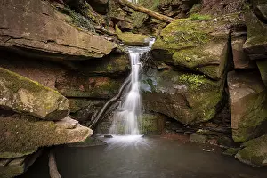 Long Exposure Waterfall Photography Prints: Forest landscape