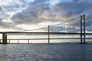 Uninhabited Scottish Coastline Prints: Forth Bridge, Queensferry Crossing