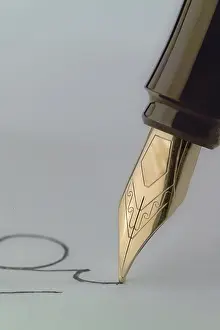 Studio Shot Of A Pen Prints: Fountain pen, detail
