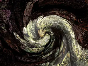 Surrealism Prints: Fractal Print - Abstract Geometric Patterns