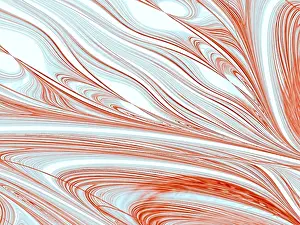 Fractal Marble Texture Prints: Fractal marble texture - abstract computer-generated image