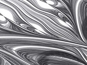Fractal Marble Texture Prints: Fractal marble texture - abstract computer-generated image