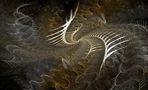 Abstract Computer Graphics Prints: Fractal object