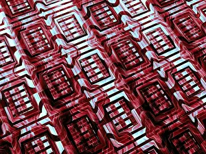 Digital Art Prints: Fractal Print with Metallic Luster