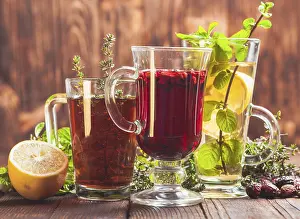 Healthy Hot Beverage Prints: Fragrant herbal tea with thyme
