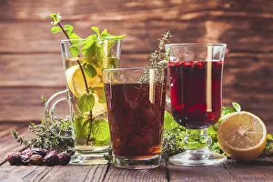 Fragrant Herbal Tea Prints: Fragrant herbal tea with thyme