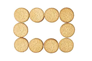 Studio Shot Dessert Prints: Frame of double biscuits, on white
