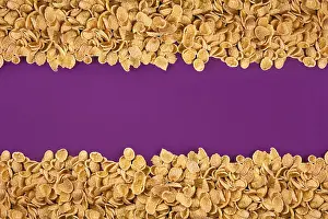 Still Life Studio Photography Prints: A frame lined with corn flakes