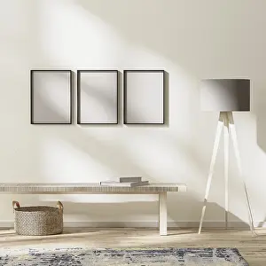 Scandinavian Interior Design Prints: Frames mock up in modern living interior