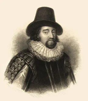 English Philosopher Prints: Francis Bacon oder Baron Baco of Verulam