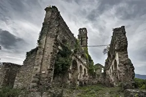 Deserted Catholic Abbey Prints: Former Franciscan convent of Orezza