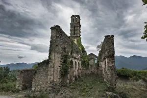 Deserted Church France Prints: Former Franciscan convent of Orezza