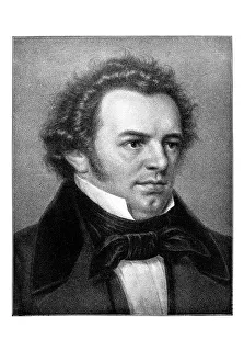Austrian Composer Artwork Prints: Franz Peter Schubert
