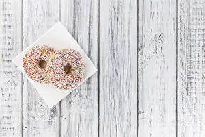 Freshly Baked Donuts Prints: Some fresh made Donuts (view from above)