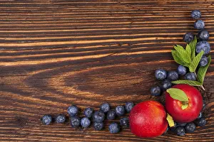 Fresh Fruit Background Prints: Fresh fruit background with copyspace
