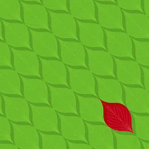 Vector Floral Design Prints: Fresh leaf pattern, vector illustration