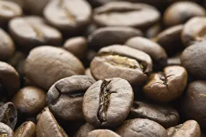 Coffee Still Life Photography Prints: Fried coffee beans