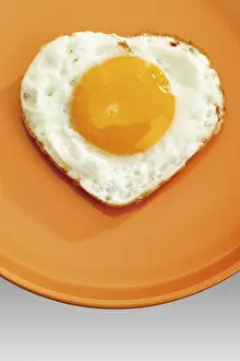 Fried Egg Nutrition Prints: Fried egg, sunny side up
