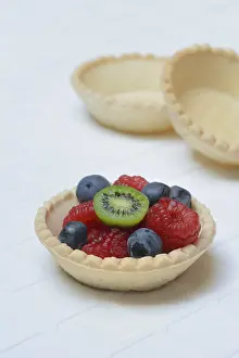 Kiwi Fruit Nutrition Facts Prints: Fruit in tartlet base, raspberry