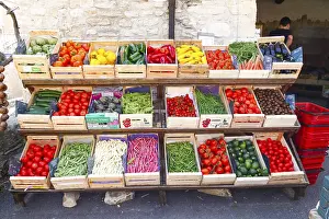 Prints of Fruit and Vegetable Store, Castle Square, Gordes, Provence, France Fruit and Vegetable Store, Castle Square, Gordes, Provence, France Vaucluse Prints: Fruit & Vegetable Store Print, Castle Square, Gordes, France