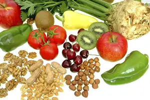Healthy Fruit Options Prints: Fruits, vegetables and nuts