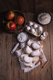 North German Cuisine Prints: Fruity apple cinnamon mostbiscuits