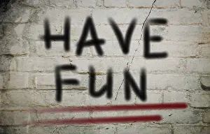 Global Communication Prints: Have Fun Concept