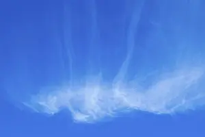 Cloudy Day Photography Prints: Funtastic White clouds in the blue sky