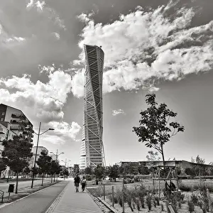 Santiago Calatrava Architecture Prints: Futuristic skyscraper, Turning Torso