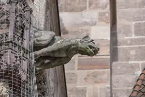 Southern Germany Church Building Prints: Gargoyles, no function at the Church of Our Lady