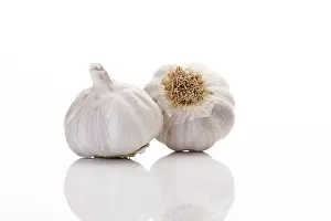 Garlic Bulb Photography Prints: Two garlic bulbs