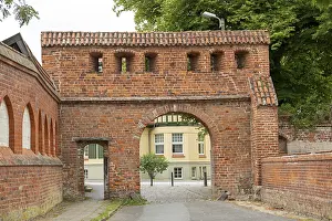 Northern Germany Monastery Complex Prints: Gate, monastery wall, Bad Doberan
