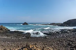 Canary Islands Shoreline Prints: Gemstone coves on Isla de Lobos